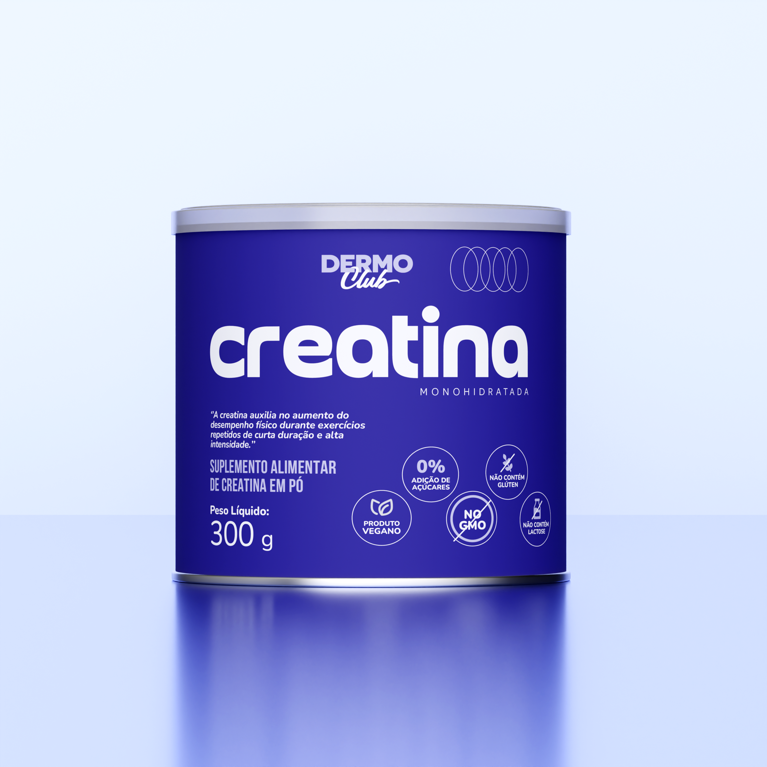 Creatina Monohidratada Pura DermoClub (300g)